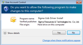 Allow the driver to make changes to the computer