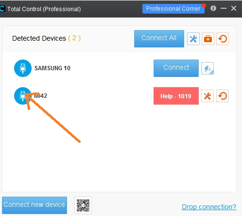 1019\1033Error number connection recovery method