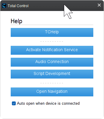 Total Control TC Help