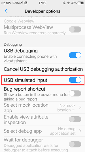 Unable to open Developer Options and USB Analog Clicks