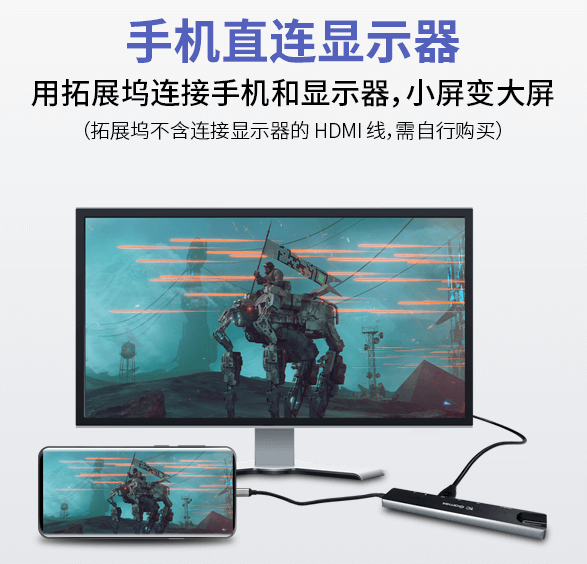 HDMI / MHL 连接手机吃鸡