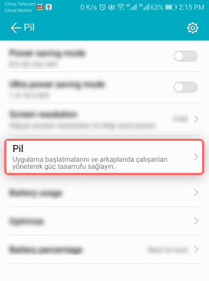 Android 8.0+ telefon bağlantısını önleme
